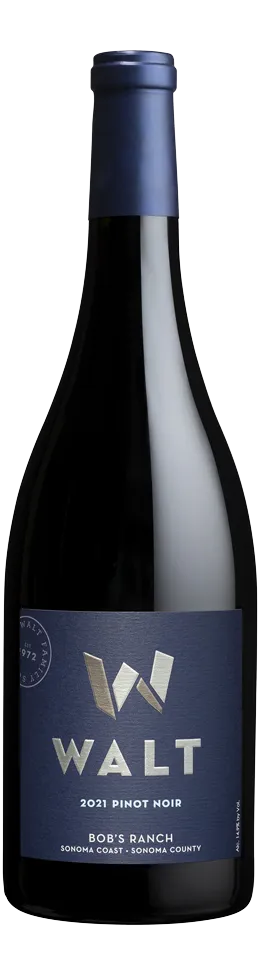 Bottle of Walt 2021 Bob's Ranch Pinot Noir