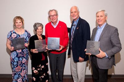 2023 Faculty Retirees Holding Awards