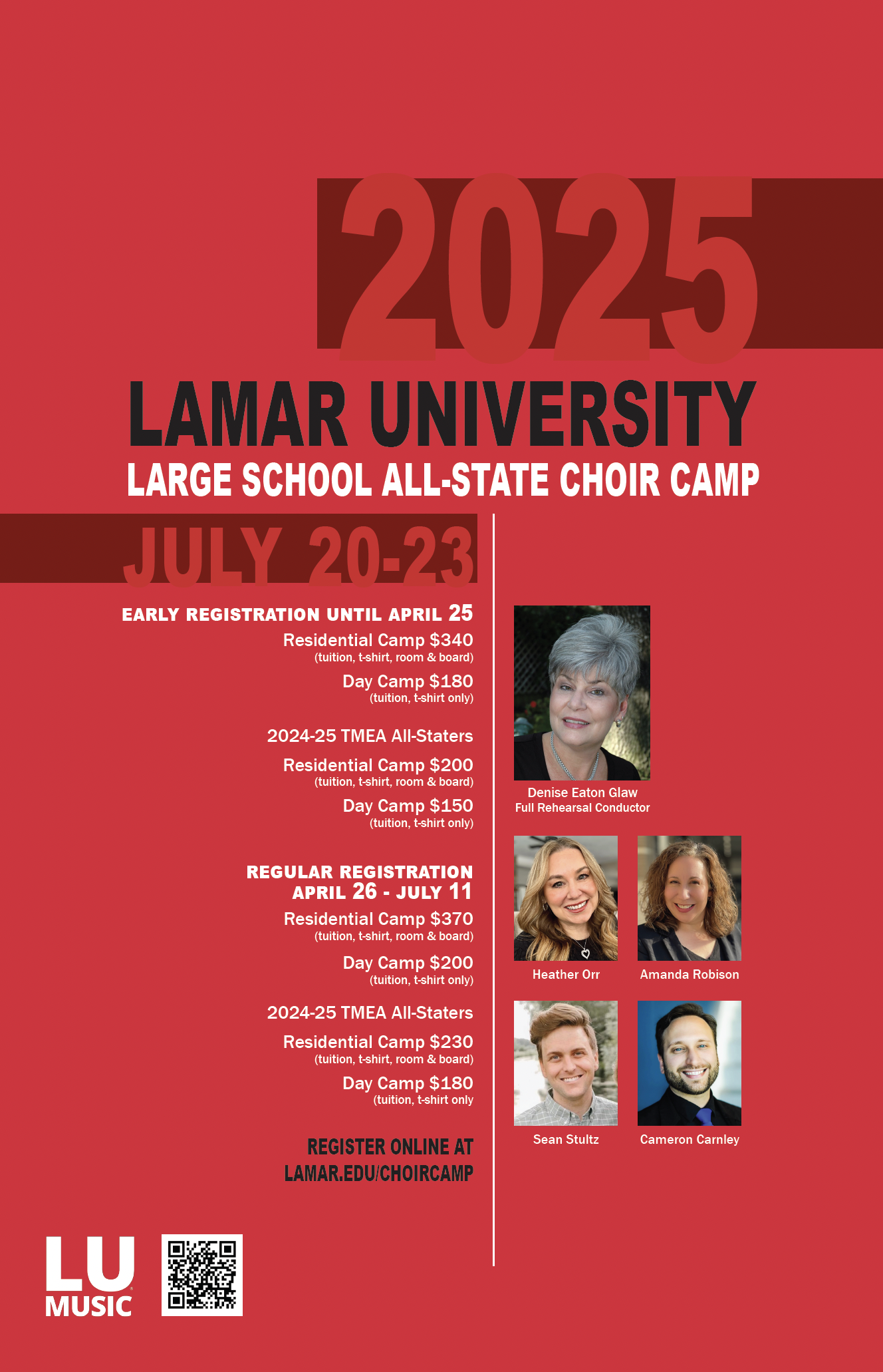 2025 LU Choir Camp Poster, information on image is contained on the webpage