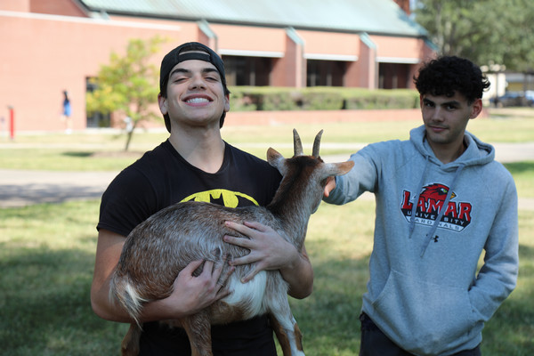 Goat yoga brings relaxation to LU