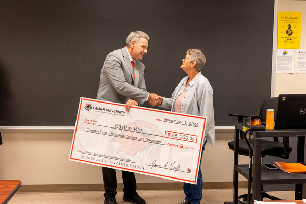 Dr. Edythe Kirk received David J. Beck award